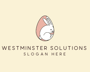 Egg Bunny Rabbit logo design