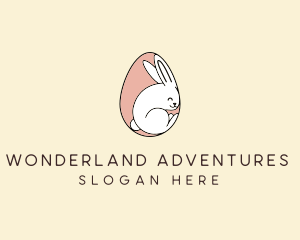 Egg Bunny Rabbit logo design