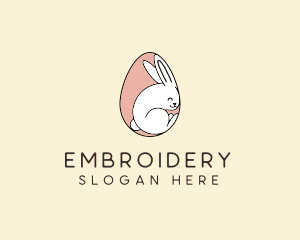 Egg Bunny Rabbit logo design