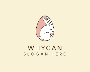 Egg Bunny Rabbit logo design