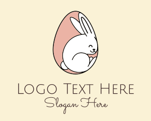 Hare - Egg Bunny Rabbit logo design