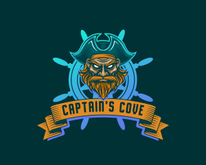 Captain - Maritime Pirate Captain logo design