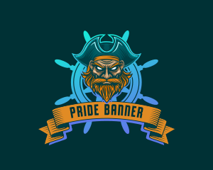 Maritime Pirate Captain logo design