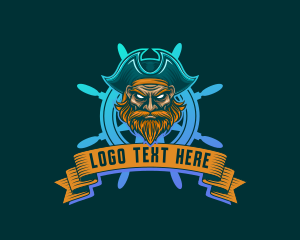 Maritime Pirate Captain Logo