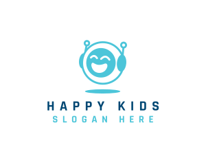 Happy Face Robot logo design