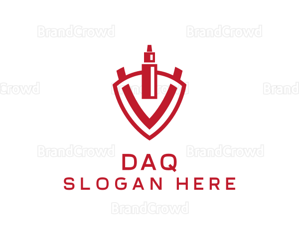 Red V Vape Shield Logo