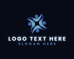 Abstract - Community Organization Support logo design