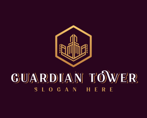 Architectural City Skyscrapers  logo design