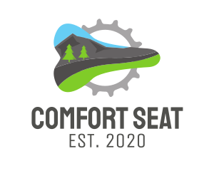 Mountain Bike Seat logo design