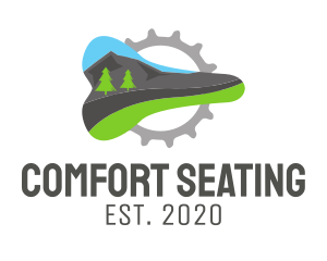 Mountain Bike Seat logo design