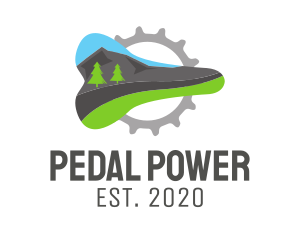 Bike - Mountain Bike Seat logo design