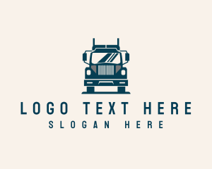 Forwarding - Truck Vehicle Transportation logo design