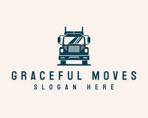 Truck Vehicle Transportation logo design