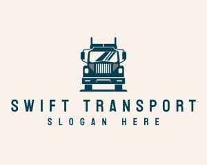 Truck Vehicle Transportation logo design