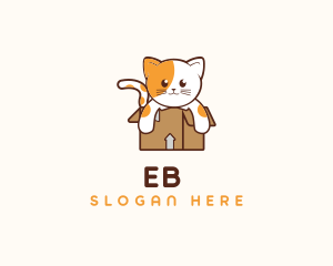 Pussycat - Cute Cat Box logo design
