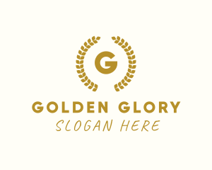 Glory - Geometric Laurel Wreath logo design