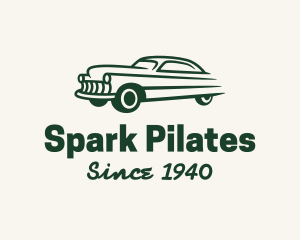 Garage - Green Vintage Car logo design