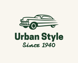 Car Repair - Green Vintage Car logo design