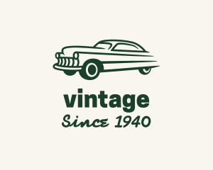 Green Vintage Car logo design
