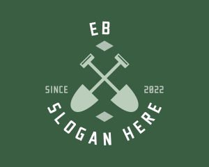 Gardener Landscaping Shovel Logo