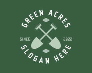 Landscaping - Gardener Landscaping Shovel logo design
