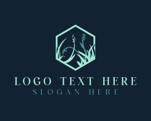 Lawn - Grass Garden Landscaping logo design