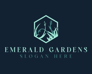 Grass Garden Landscaping logo design