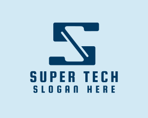 Super - Super Tech Letter S logo design