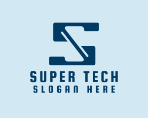 Super Tech Letter S logo design