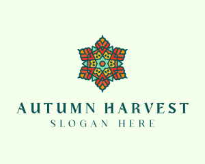 Autumn Flower Floral logo design