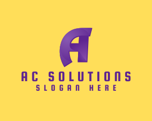 Modern Letter A logo design