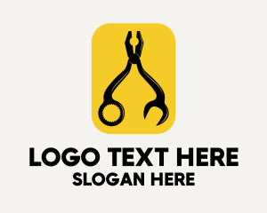 Spare Parts - Plier Combination Tool logo design