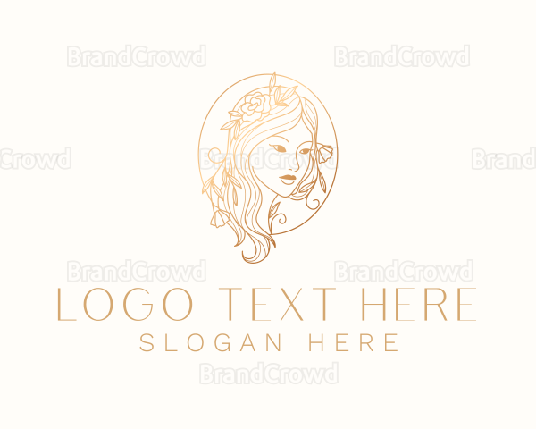 Beauty Floral Woman Logo