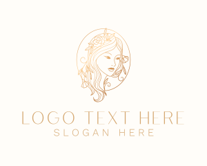 Cosmetology - Beauty Floral Woman logo design