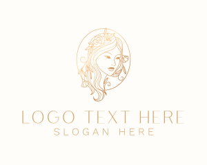 Asian - Beauty Floral Woman logo design