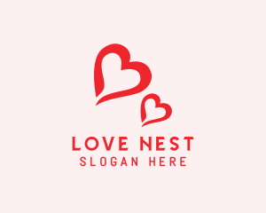 Couple - Heart Pair Couple logo design