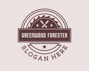 Forester - Chisel Circular Saw logo design