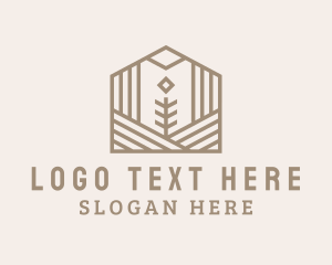 Greenhouse - Leaf Agriculture Farming logo design