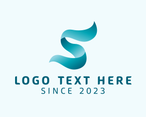 Ribbon - Elegant Ribbon Letter S logo design