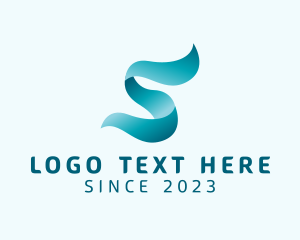 Cyberspace - Elegant Ribbon Letter S logo design