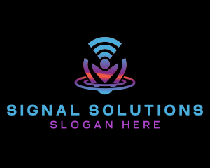 Signal - Wifi Location Signal logo design