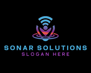 Wifi Location Signal logo design