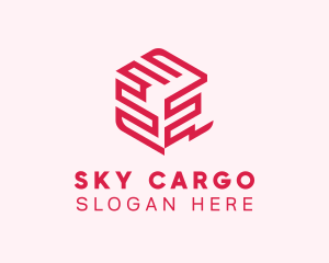 Logistics Cargo Box logo design