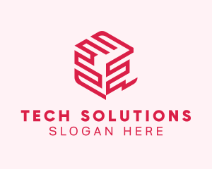 Solutions - Logistics Cargo Box logo design