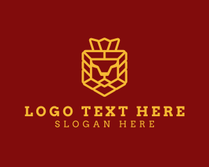 Luxurious - Royal Lion King logo design