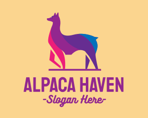 Alpaca - Colorful Alpaca Sunglasses logo design