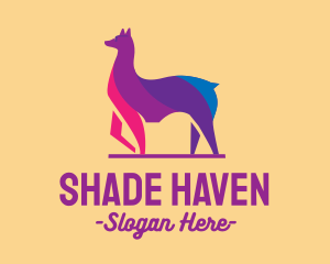 Colorful Alpaca Sunglasses logo design