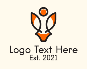 Cayote - Human Fox Conservation logo design