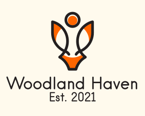 Woodland - Human Fox Conservation logo design