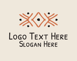 Deco - Orange Tribal Detail logo design